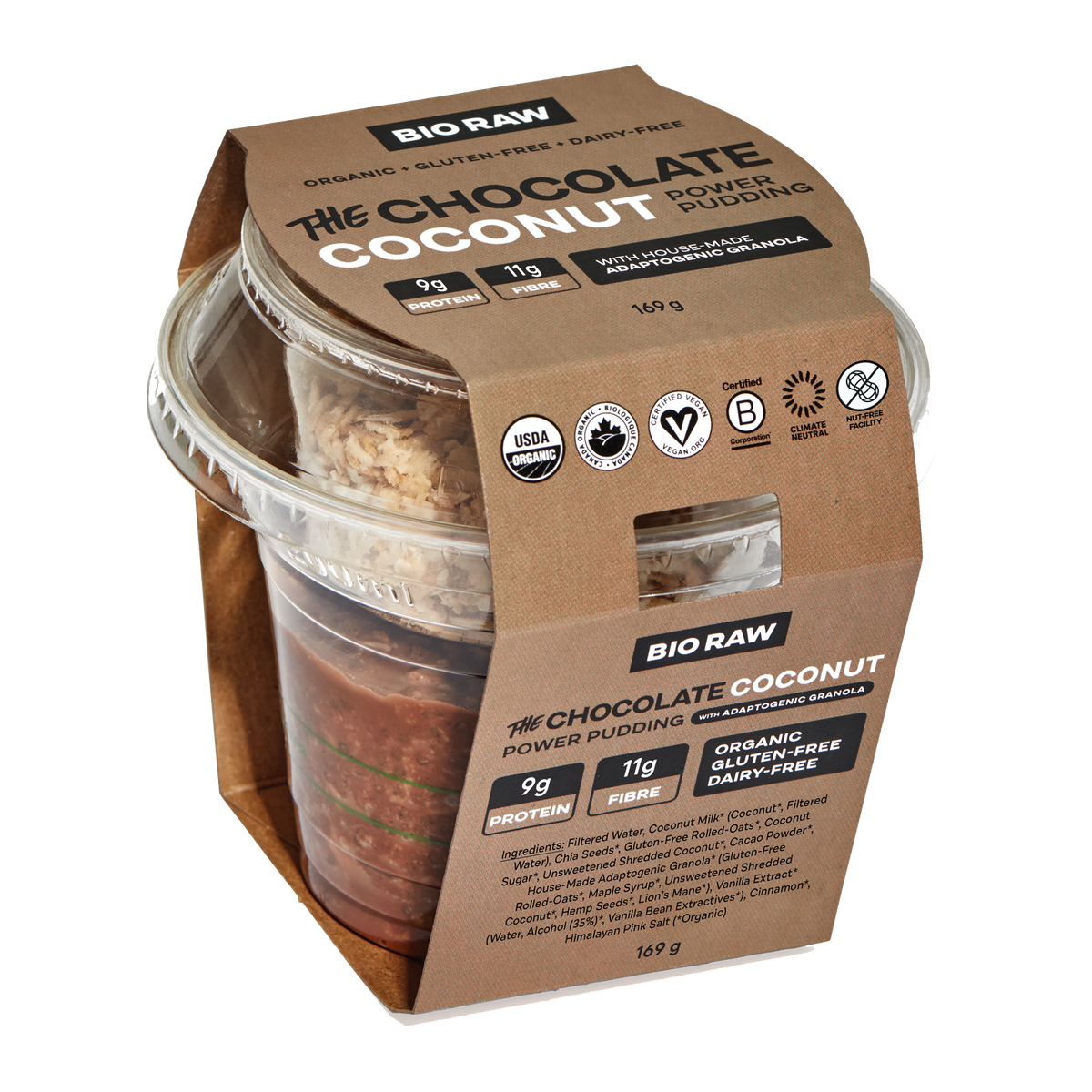 The Chocolate Coconut POWER PUDDING BIO RAW